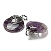 Natural Amethyst Pendants KK-F751-M-A03-2