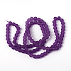 Baking Paint Transparent Glass Bead Strands GLAA-S031-8mm-36-2