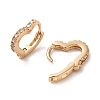 Brass Micro Pave Cubic Zirconia Hoop Earrings EJEW-C073-42KCG-2