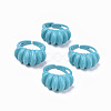 Spray Painted Alloy Cuff Rings RJEW-T011-24B-RS-1