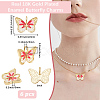 6Pcs Brass Enamel Pendants KK-BBC0021-65B-2
