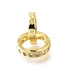 Brass Micro Pave Clear Cubic Zirconia Beads KK-V008-14A-G-1