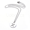 Non-Tarnish 304 Stainless Steel Pendant Necklaces NJEW-E147-08P-2