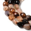 Dyed & Heated Natural Agate Beads Strands G-K376-F22-01-4