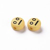 Opaque Light Khaki Acrylic Beads MACR-N008-42-C04-3