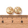 Brass Micro Pave Clear Cubic Zirconia Beads KK-Z112-23G-3