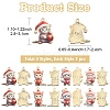 8Pcs 4 Styles Christmas Alloy Enamel Pendants FIND-YW0005-64-2