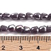 Electroplate Glass Beads Strands EGLA-D030-P4mm-B06-5