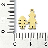 304 Stainless Steel Charms STAS-C097-31G-3