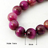Natural Rose Tiger Eye Beads Strands G-G099-4mm-12-2