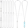 6Pcs 304 Stainless Steel Cable Chain Necklaces MAK-SC0001-46-1