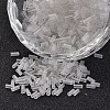 Tube Transparent Colours Round Hole Glass Bugle Beads SEED-I001-1-1