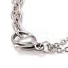 Non-Tarnish 304 Stainless Steel Saint Benedict Link Bracelet for Men Women STAS-E160-34P-4