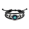 Imitation Leather Triple Layer Multi-strand Bracelets FS-WGC42D3-02-1