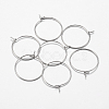 316 Surgical Stainless Steel Hoop Earrings Findings STAS-I097-050E-1