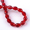 Transparent Glass Bead Strands GLAA-R024-6x8mm-03-3