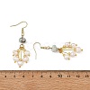 Natural Larimar and Natural Cultured Freshwater Pearl Dangle Earrings EJEW-JE07397-5