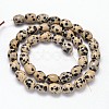 Oval Natural Dalmatian Jasper Bead Strands G-P106-15-2