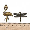 Tibetan Style Alloy Animal Pendants TIBEP-X0003-03-AB-4