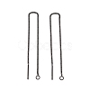 304 Stainless Steel Stud Earring Finding STAS-E161-07EB-2