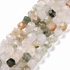 Natural Tianshan Cui Quartzite Beads Strands G-G990-F06-1