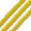 Faceted(32 Facets) Glass Beads Strands EGLA-J042-35B-01-1