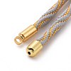 Nylon Cord Silder Bracelets MAK-C003-03G-13-3