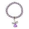 Lovely Wedding Dress Angel Bracelets for Kids BJEW-JB00727-09-1