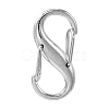Alloy Double S Snap Hook Spring Keychain Clasps FIND-YW0004-08P-1