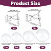 4Pcs Round Glass Crystal Ball AJEW-OC0015-70-2
