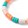 Handmade Polymer Clay Beads Bracelets Set BJEW-TA00043-01-7