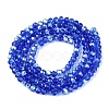 AB Color Plated Transparent Glass Rondelle Beads Strands EGLA-T029-2mm-10P-2