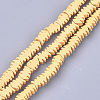 Spray Painted Non-magnetic Synthetic Hematite Beads Strands G-T116-13-07-1