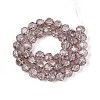 Transparent Crackle Glass Beads Strands GLAA-N053-10mm-03-2