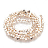 Electroplate Non-magnetic Synthetic Hematite Beads Strands G-N0322-17RG-2