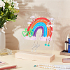 Transparent Acrylic Slant Back Earring Display Stands EDIS-WH0035-20B-02-5
