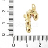 Brass Micro Pave Cubic Zirconia Pendants KK-P293-31G-3