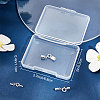 4 Sets 4 Size 925 Sterling Silver Spring Ring Clasps STER-BBC0001-44-7