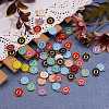 120Pcs 12 Colors Golden Plated Alloy Charms ENAM-SZ0001-64O-2