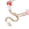 3Pcs 3 Style Natural Pearl & Polymer Clay Beaded Bracelets Set BJEW-TA00236-7