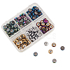 210Pcs 6 Colors PVD Vacuum Plating Non-magnetic Synthetic Hematite Beads G-CJ0001-45-4
