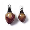 Handmade Natural Real Rose Dried Flower Pendants X-RESI-R424-01-5