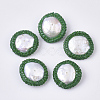 Polymer Clay Rhinestone Beads X-RB-S055-41E-1