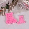 Cute Owl Design DIY Food Grade Silicone Molds AJEW-L054-24-4