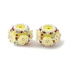 Flower Style Resin Rhinestone Beads CLAY-NH0003-05S-02-1
