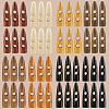 64Pcs 8 Colors 2-Hole Wood Buttons WOOD-GF0002-35B-7