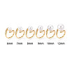 Brass Micro Pave Cubic Zirconia Cup Peg Ring Settings KK-B166-04G-4