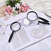 Round Acrylic Portable Clip-On Magnifying Glass AJEW-WH0673-22-5