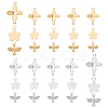 40Pcs 4 Colors Brass Charms and 20Pcs 2 Colors Brass Links Connectors KK-SC0002-49-1