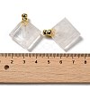 Natural Mixed Gemstone Perfume Bottle Pendants G-Z039-05G-4